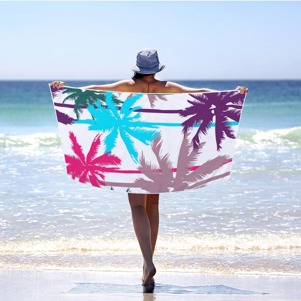 100% Polyester Customized Microfiber Beach Sports Gym Travel Towel Bath Towel Microfiber Towel