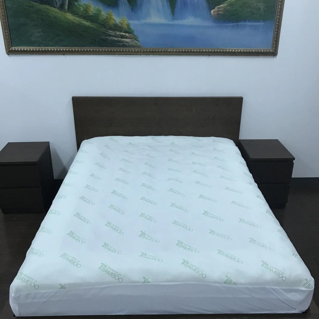 Polyester Quilted Top Mattress Topper Cover with Skirt